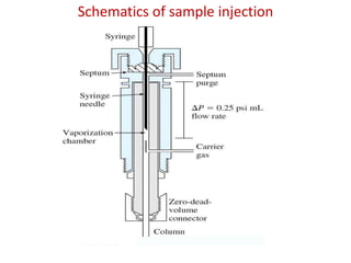 Schematics of sample injection
 