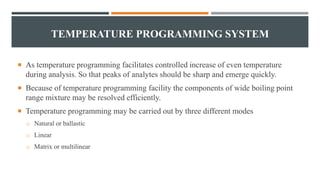 Gc Temperature Ramp Programing Gas Chromatography in Analytical Analysis.pptx