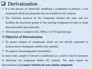 Gas chromatography by Mr. Vinayak Bodhankar | PDF