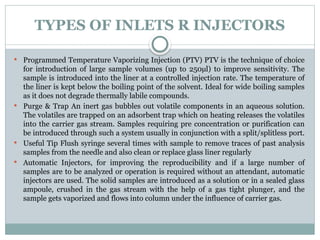 T Inert Gas Injection GAS CHROMATOGRAPHY.pptx for chemistry bsc | PPTX