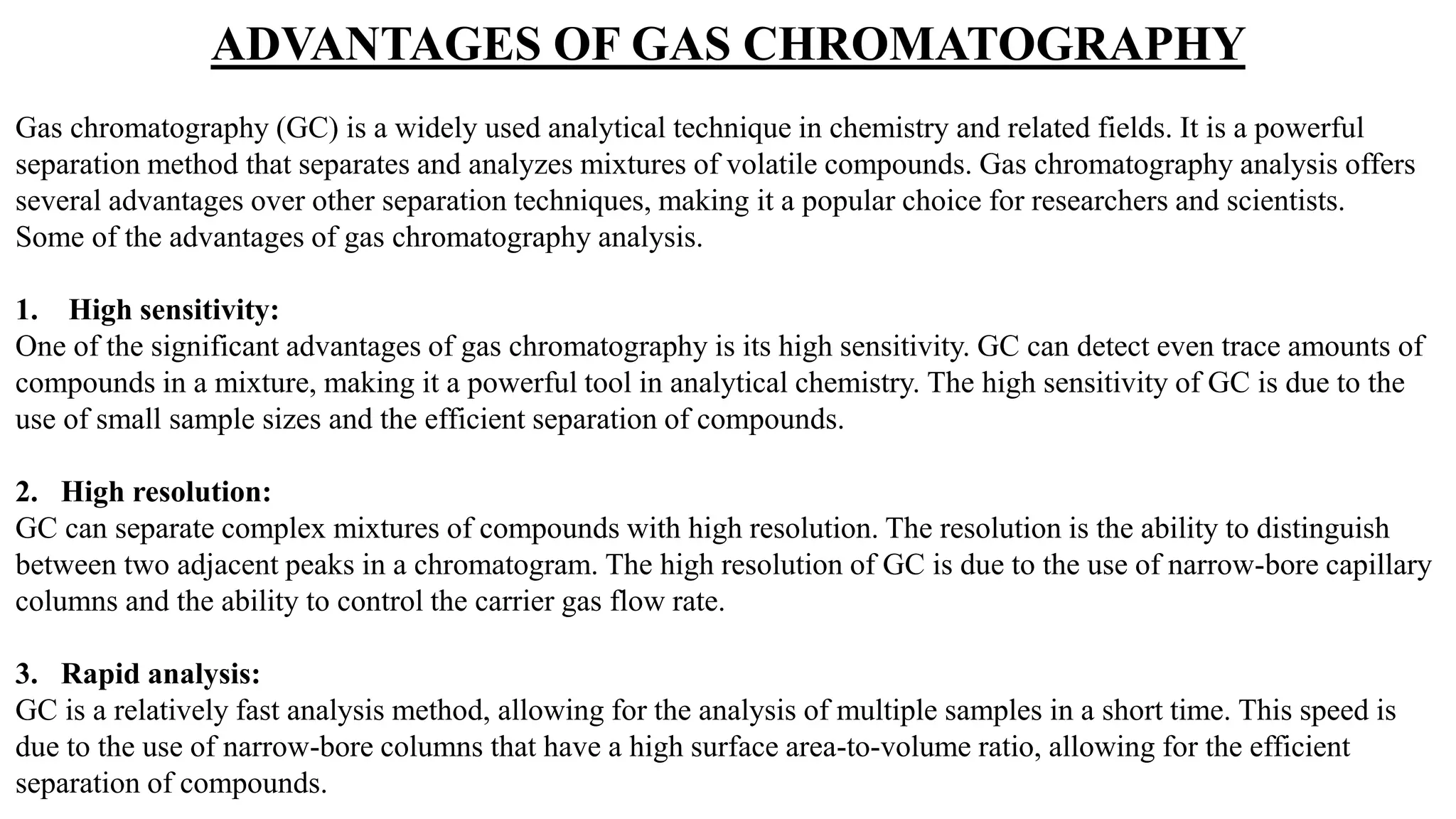 GAS CHROMATOGRAPHY-Principle, Instrumentation Advantage and ...