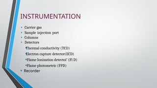 Ecd Instrumentation GAS chromatography ppt (Presentation) by Jatin Chauhan | PPTX