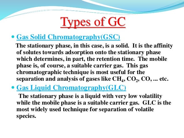 gas chromatography and its instrumentation which could complete the liquid phase description in the venn diagram