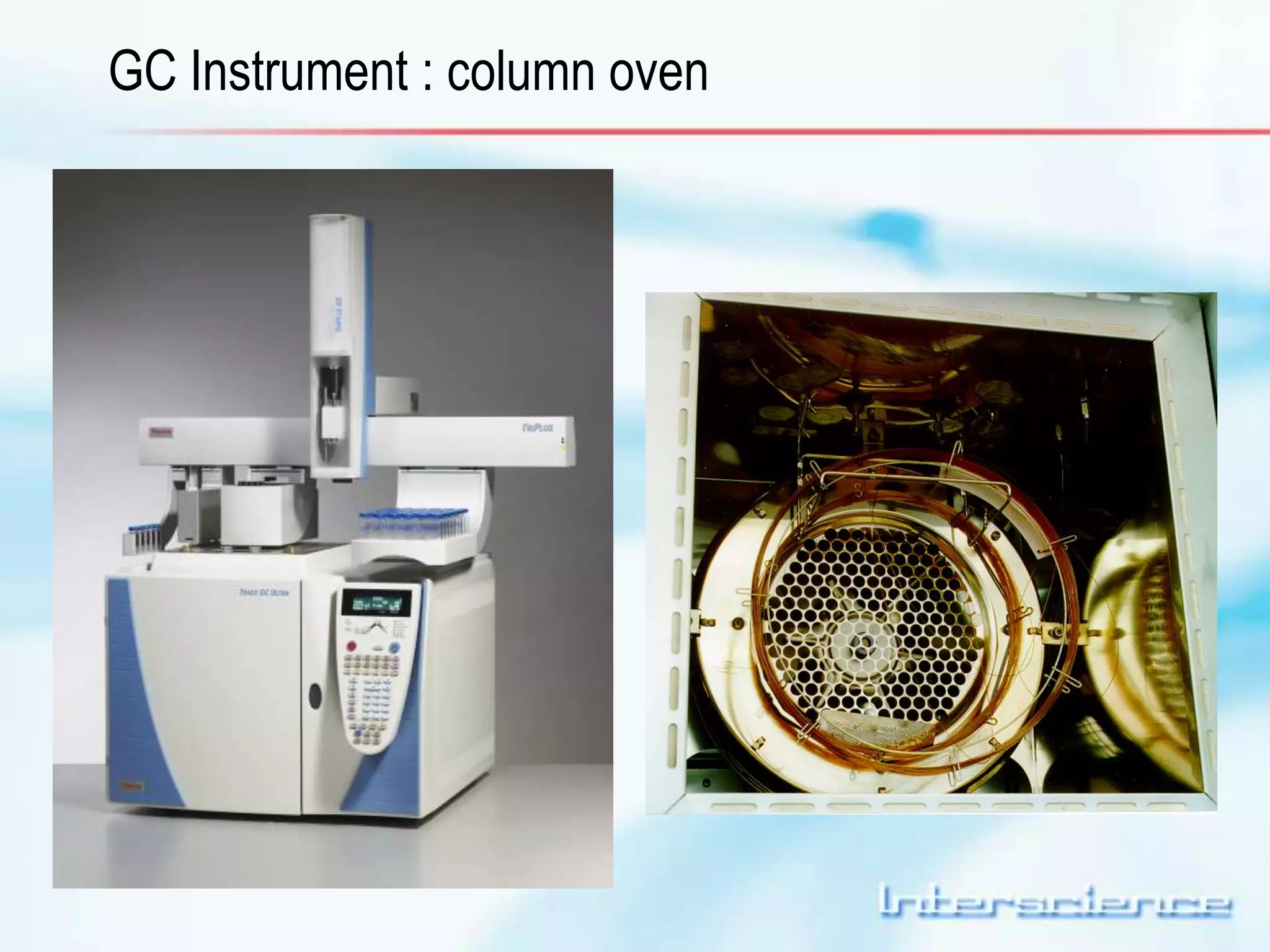GC Instrument : column oven 
 