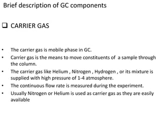 Gas chromatography (gc) | PPT