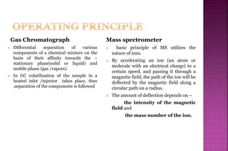 Gas chromatography mass spectrometry ppt | PPTX