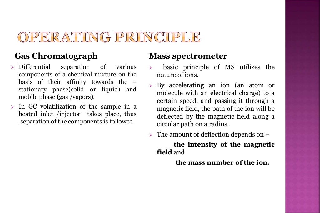 Gas chromatography mass spectrometry ppt