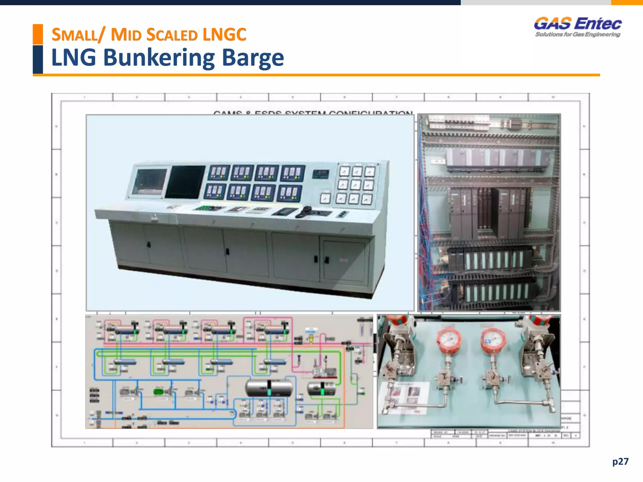 LNG Bunkering Barge
p27
SMALL/ MID SCALED LNGC
 