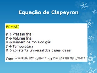 Equação de Clapeyron
 