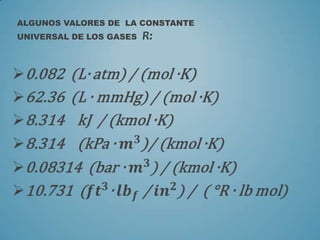 Gases ideales | PPTX