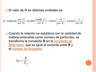 Gases ideales | PPTX