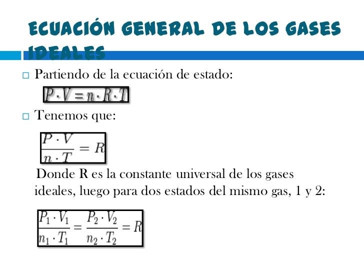Gases ideales Gases ideales