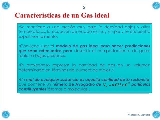 Gases ideales y su teoria cinética