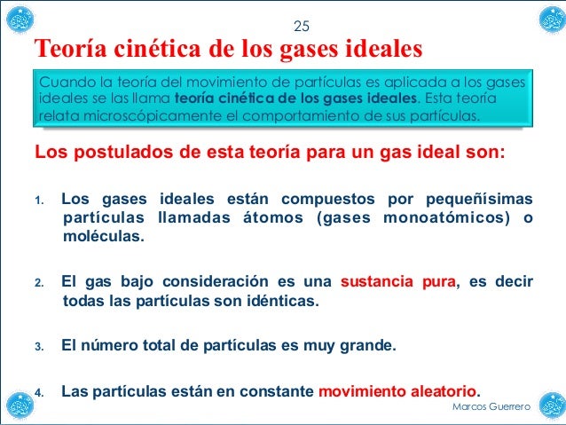 Gases ideales y su teoria cinética