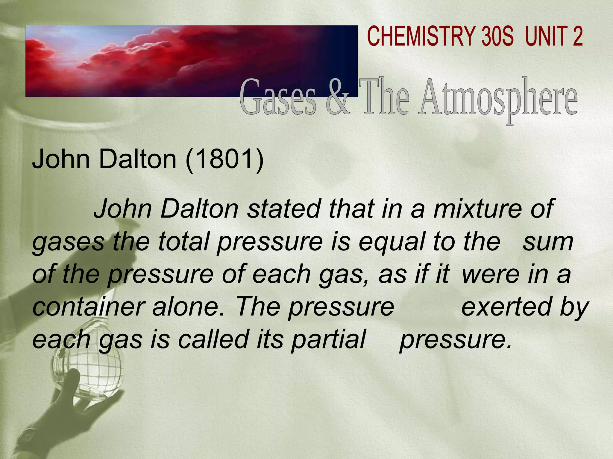 Gases & the Atmosphere | PPT