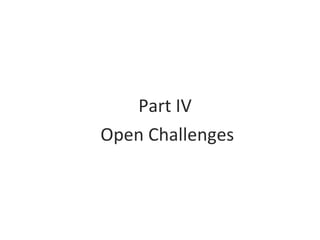 Part IV  Open Challenges 