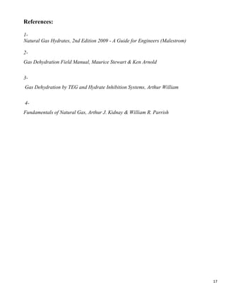 Gas hydrate formation and prevention | PDF
