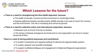 Framing presentation on animal health and animal welfare perspective, predict, prevent and control of emerging zoonosis