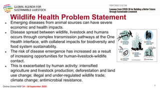Framing presentation on animal health and animal welfare perspective, predict, prevent and control of emerging zoonosis