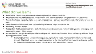 Summary of the Africa 1 Regional Multi Stakeholder Online Meeting