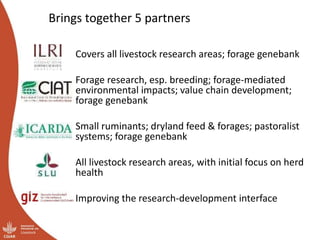 The Livestock CRP: A program to translate livestock research into impact
