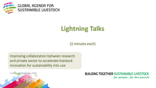 Improving collaboration between research and the private sector to accelerate livestock innovation for sustainability into use