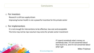 Improving collaboration between research and the private sector to accelerate livestock innovation for sustainability into use