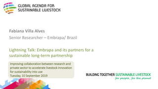 Improving collaboration between research and the private sector to accelerate livestock innovation for sustainability into use