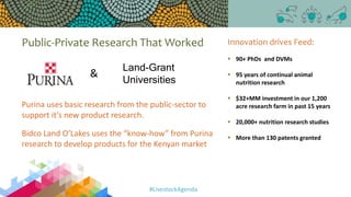 Improving collaboration between research and the private sector to accelerate livestock innovation for sustainability into use