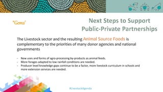 Improving collaboration between research and the private sector to accelerate livestock innovation for sustainability into use