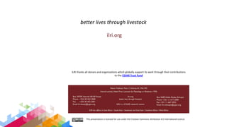 Improving collaboration between research and the private sector to accelerate livestock innovation for sustainability into use