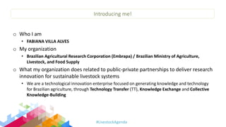 Improving collaboration between research and the private sector to accelerate livestock innovation for sustainability into use: EMBRAPA experiences with sustainable partnerships