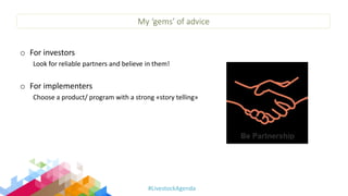Improving collaboration between research and the private sector to accelerate livestock innovation for sustainability into use: EMBRAPA experiences with sustainable partnerships