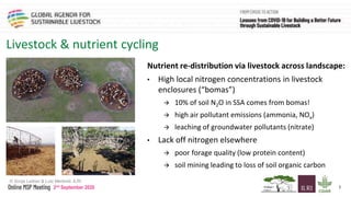 The livestock sector, the pandemic, climate change and natural resource use in sub-Saharan Africa