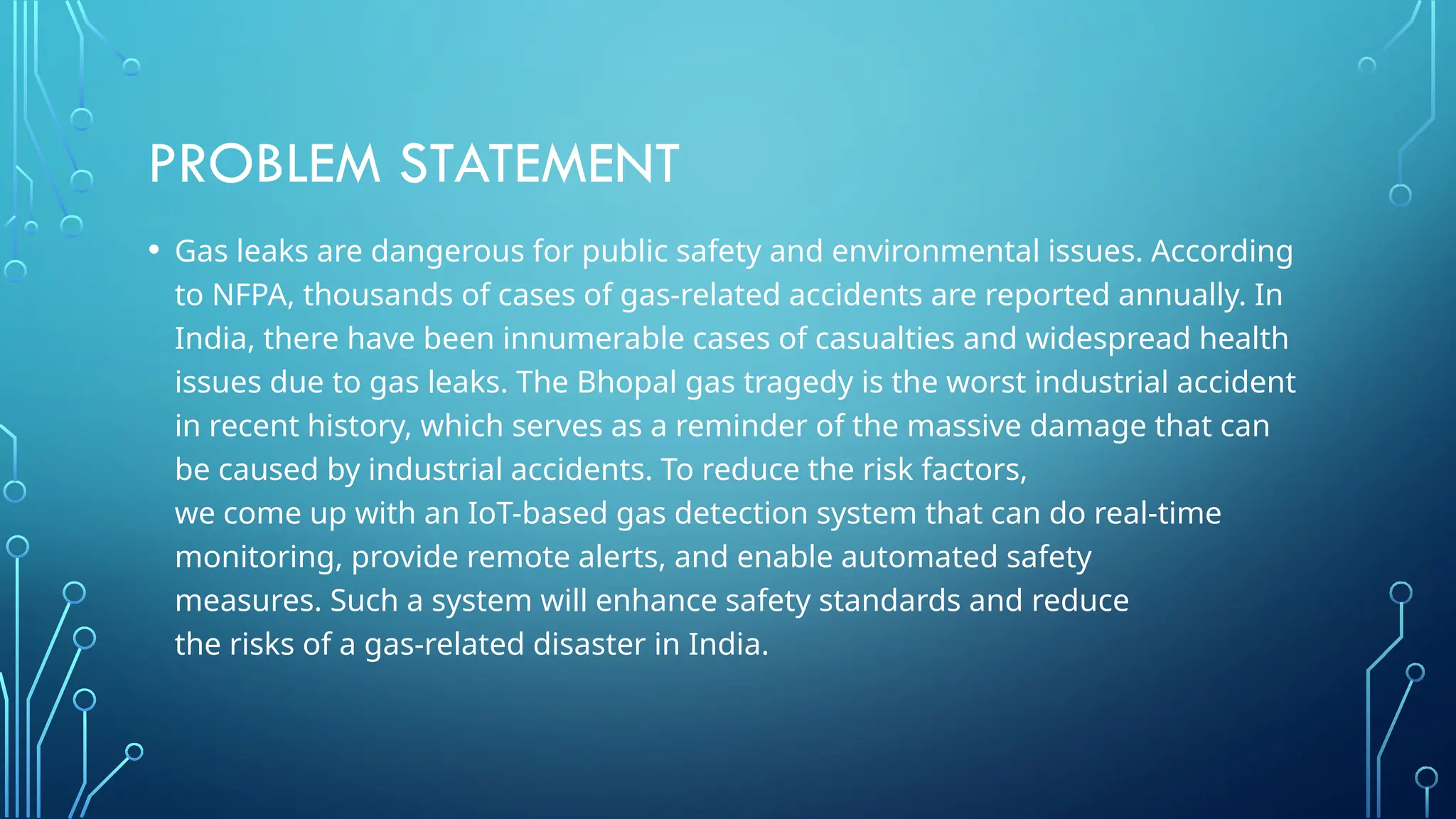 Gas leakage detector.pptx of gas problems | PPT