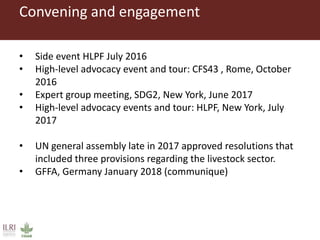 An update on the Global Livestock Advocacy for Development project