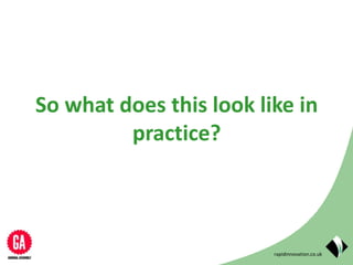 rapidinnovation.co.uk
So what does this look like in
practice?
 