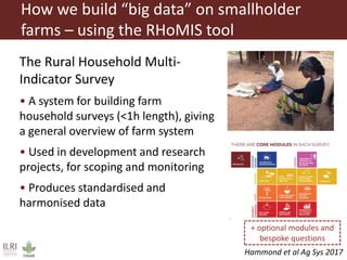 Livestock, human welfare, and sustainability: The challenge of harmonizing farmer interview data from 30+ countries and conducting coherent analyses
