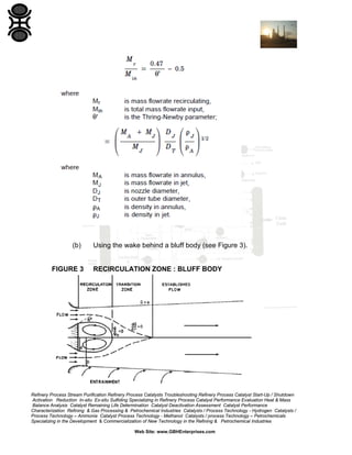 (b)

FIGURE 3

Using the wake behind a bluff body (see Figure 3).

RECIRCULATION ZONE : BLUFF BODY

Refinery Process Stream Purification Refinery Process Catalysts Troubleshooting Refinery Process Catalyst Start-Up / Shutdown
Activation Reduction In-situ Ex-situ Sulfiding Specializing in Refinery Process Catalyst Performance Evaluation Heat & Mass
Balance Analysis Catalyst Remaining Life Determination Catalyst Deactivation Assessment Catalyst Performance
Characterization Refining & Gas Processing & Petrochemical Industries Catalysts / Process Technology - Hydrogen Catalysts /
Process Technology – Ammonia Catalyst Process Technology - Methanol Catalysts / process Technology – Petrochemicals
Specializing in the Development & Commercialization of New Technology in the Refining & Petrochemical Industries
Web Site: www.GBHEnterprises.com

 