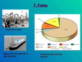 7. Fotos Empresa de gas Componentes del Gas Natural Barco para transportar el gas (buques) 