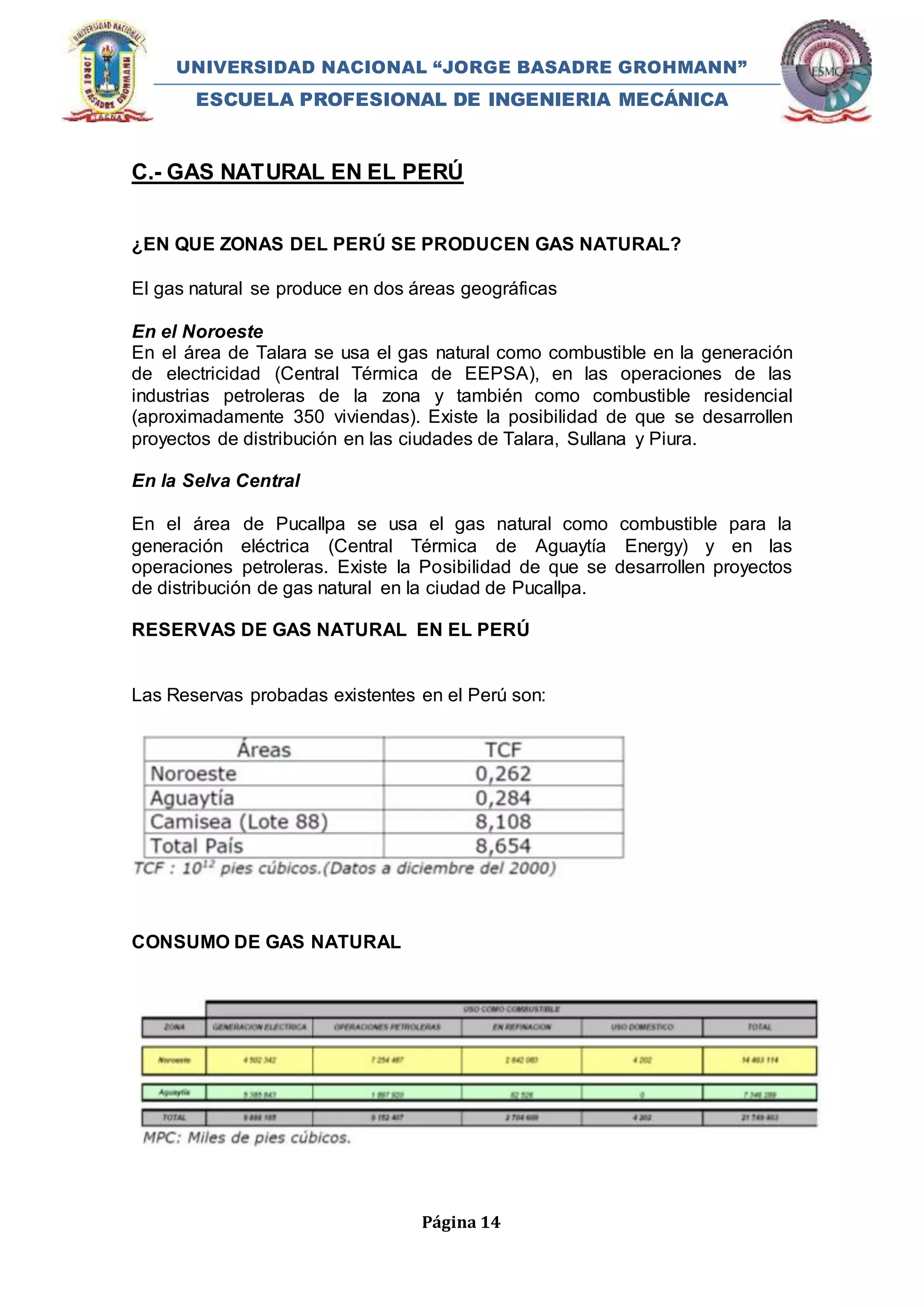 Gas natural en el peru | PDF