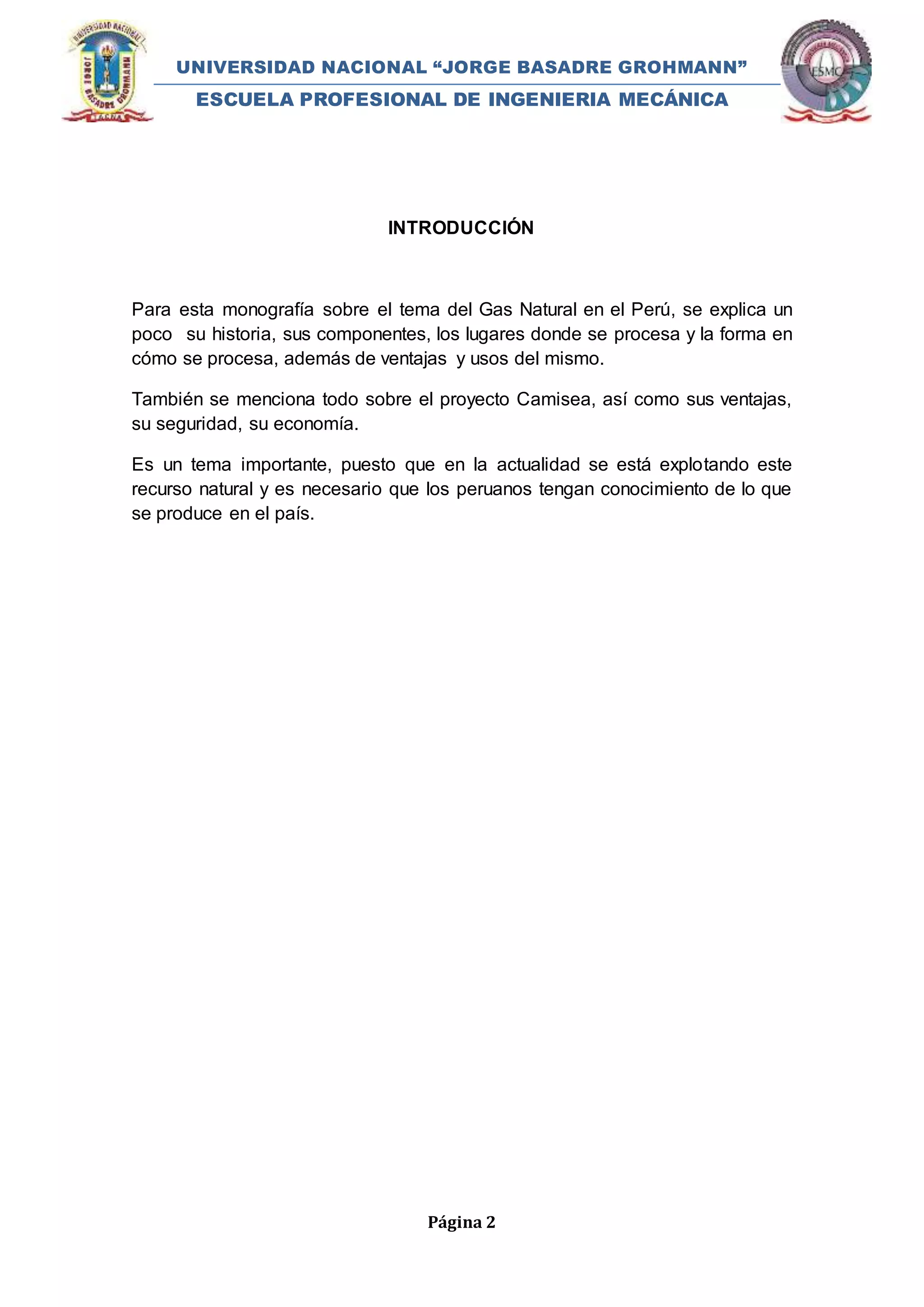 Gas natural en el peru | PDF