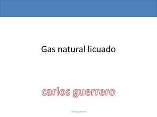 Gas natural licuado carlos guerrero 