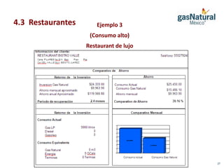 4.3 Restaurantes       Ejemplo 3
                    (Consumo alto)
                   Restaurant de lujo




                                        27
 