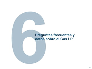 Preguntas frecuentes y
datos sobre el Gas LP




                         39
 