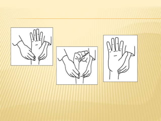 PROCEDIMIENTO
 Explicar al paciente la técnica a realizar.
 Lavado de manos y ponerse guantes.
 Seleccionar por palpaci...