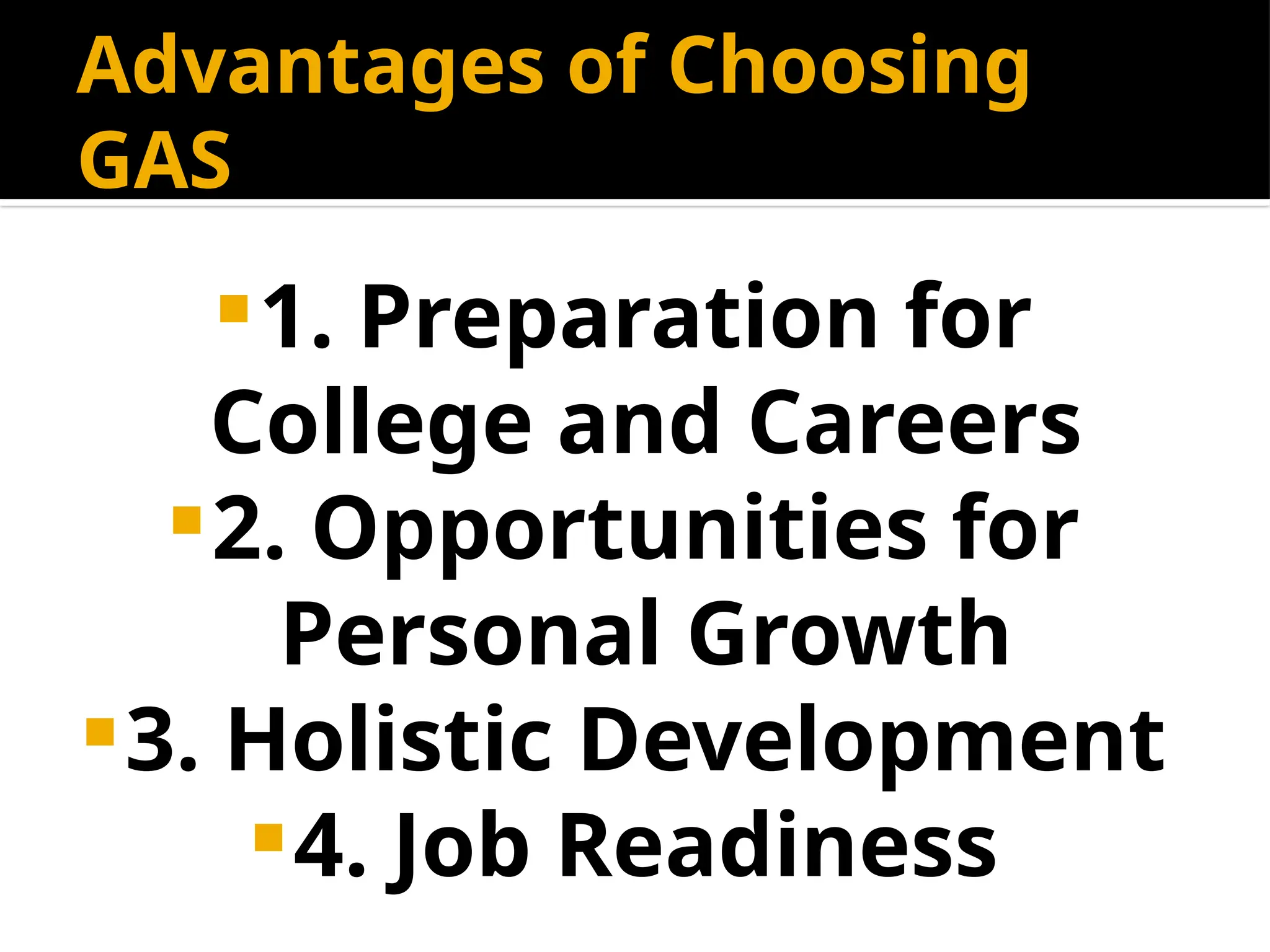 GAS Overview Senior High School General Academic Strand | PPTX