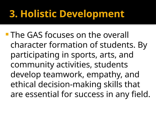 GAS Overview Senior High School General Academic Strand | PPTX