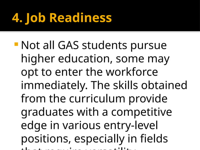 GAS Overview Senior High School General Academic Strand | PPTX