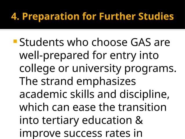 GAS Overview Senior High School General Academic Strand | PPTX